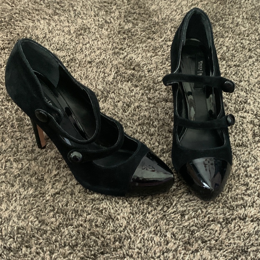 White House Black Market Black Patent Heels